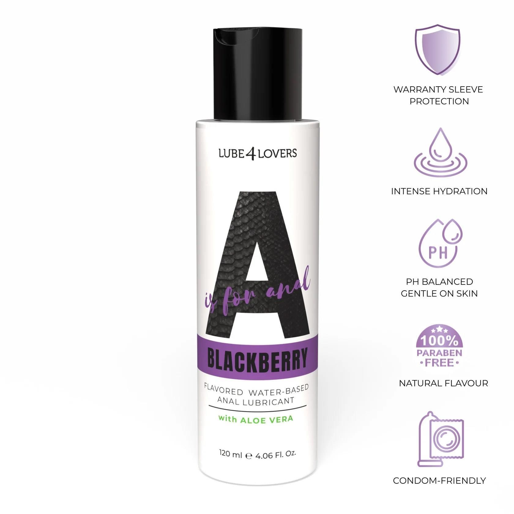 Lubrykant analny Lube4lovers A is for Anal Blackberry, 120 ml