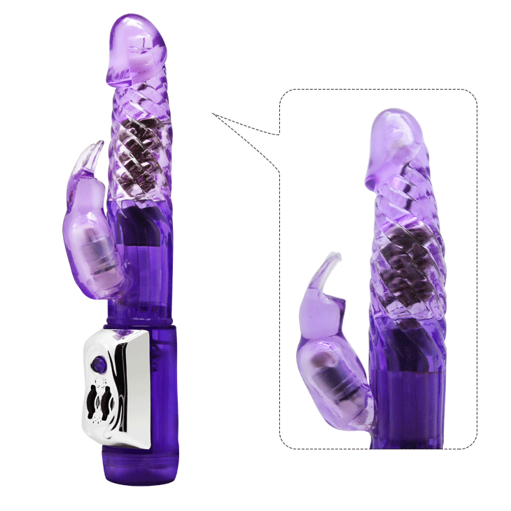 Wibrator królik Pretty Love Persian Elite Rotating, 21.5 cm (fioletowy)