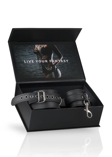Easytoys Fetish ankle cuffs - Kajdanki na kostkę, Czarny