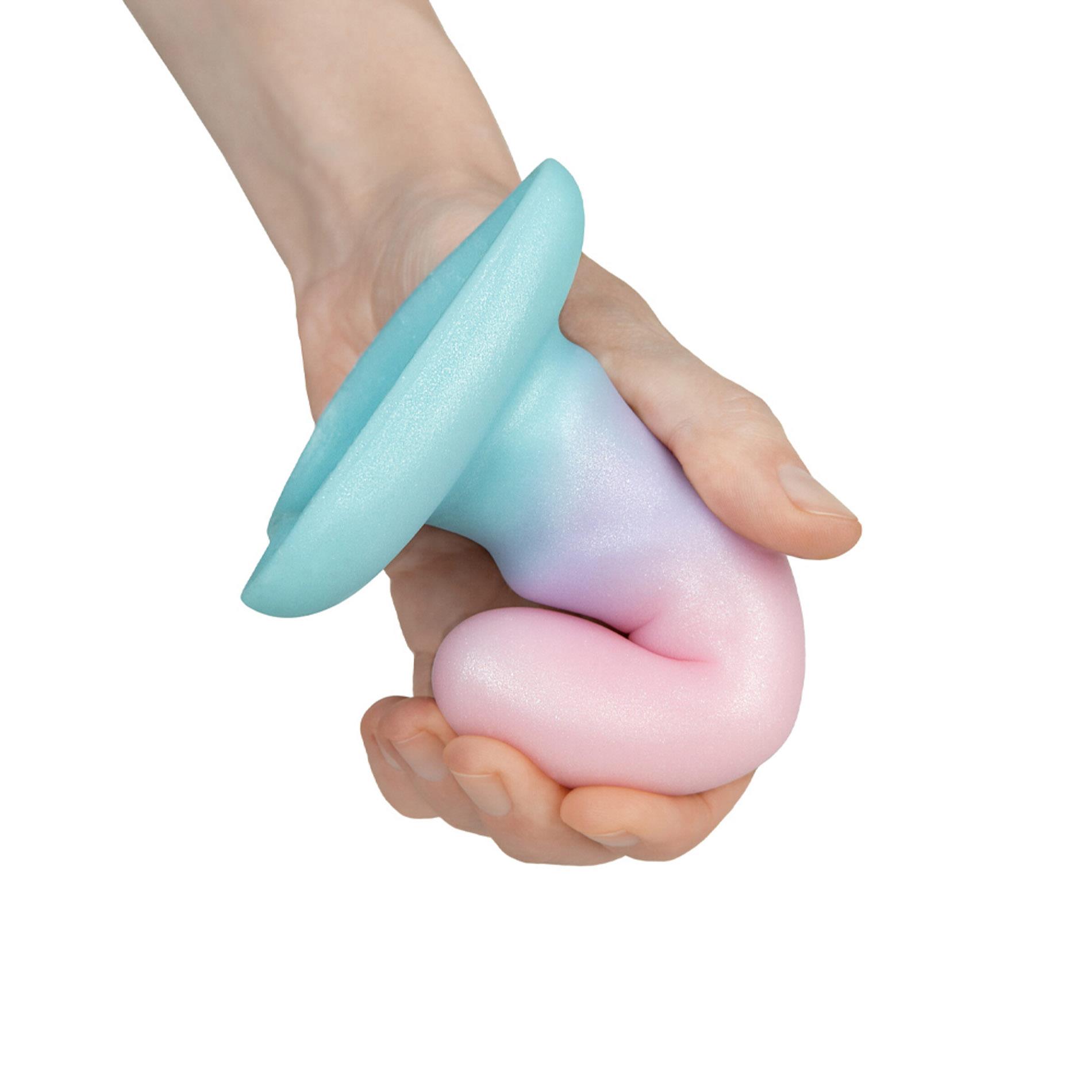 Фаллоимитатор Lola Games Flow Unicorn Mini, 12.5 см (мульти)