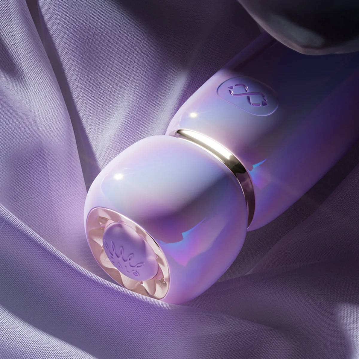 Вакуумный стимулятор клитора Zalo Lia Floral (фиолетовый)