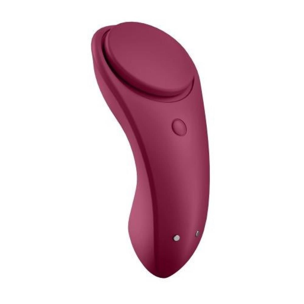 Masażer łechtaczki do majtek Satisfyer Sexy Secret, 8,6 cm (bordeaux)