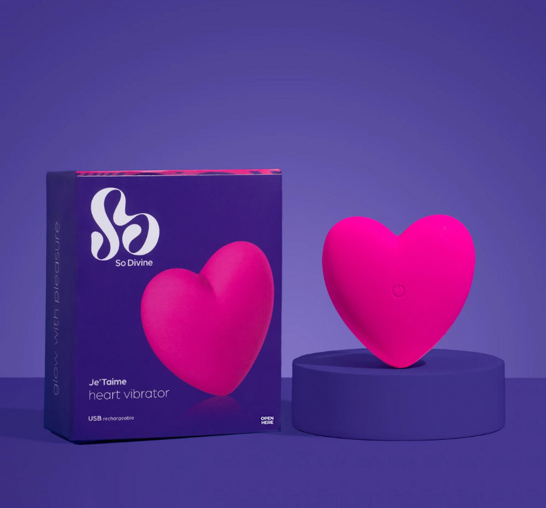 Вибратор So Divine Je t’aime, 12 см (розовый)