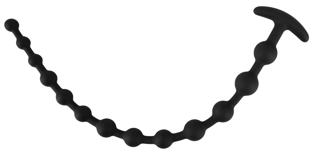 Анальная цепочка Black Velvets Anal Beads, 50 см (черный)