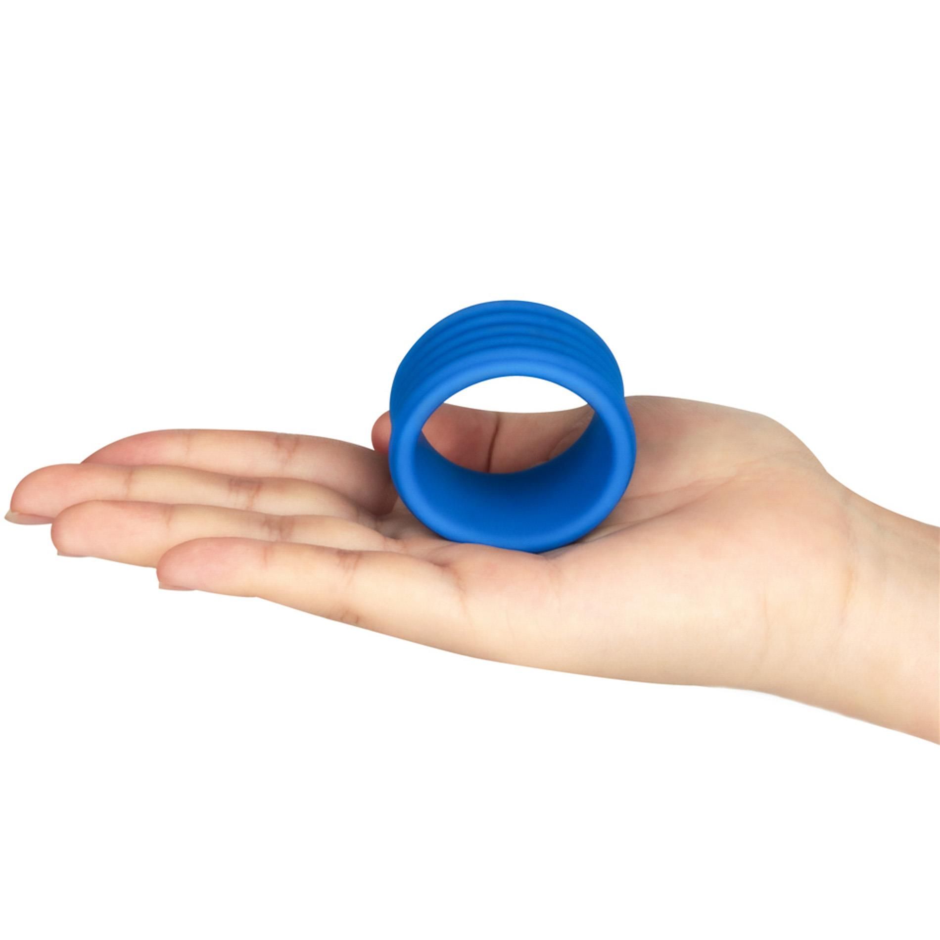 Эрекционное кольцо Lovetoy Pinnacle Pro, 3.5 см (синий)