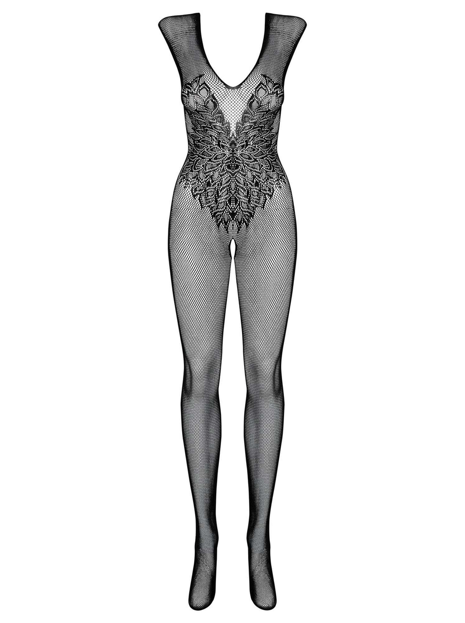 Комбинезон Obsessive N112, S-L (чёрный)