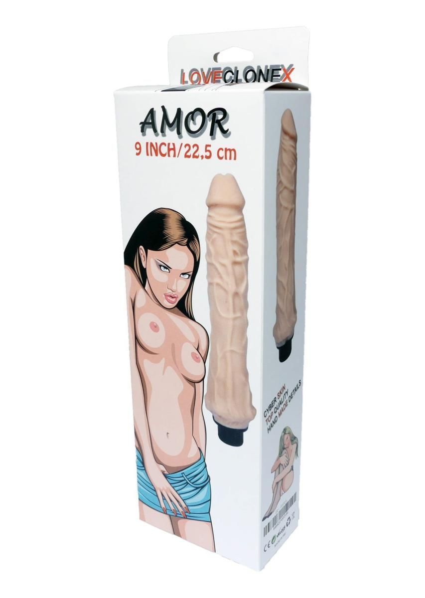 Вибратор Boss Series Amor 9 LoveCloneX, 25,5 см (телесный)