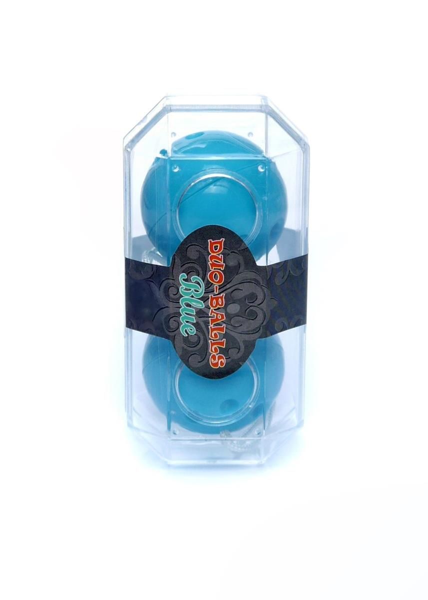 Вагинальные шарики Boss Series Duo Balls, 21 см (голубой)