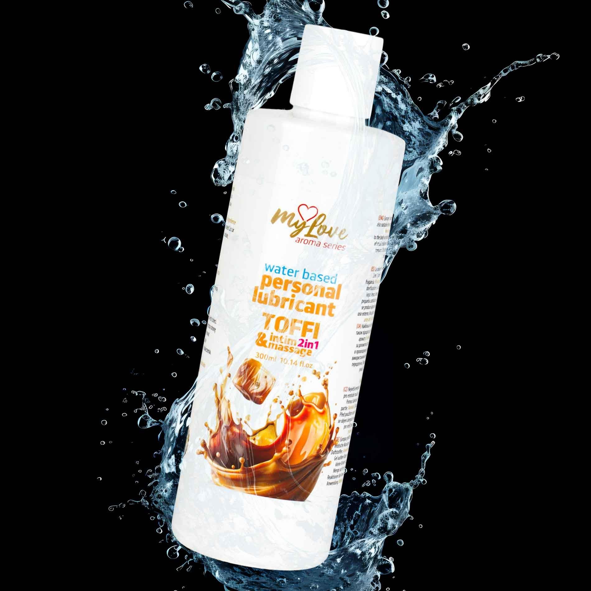 Lubrykant MyLove Aroma Series Intim&Massage 2w1 Toffi, 300 ml