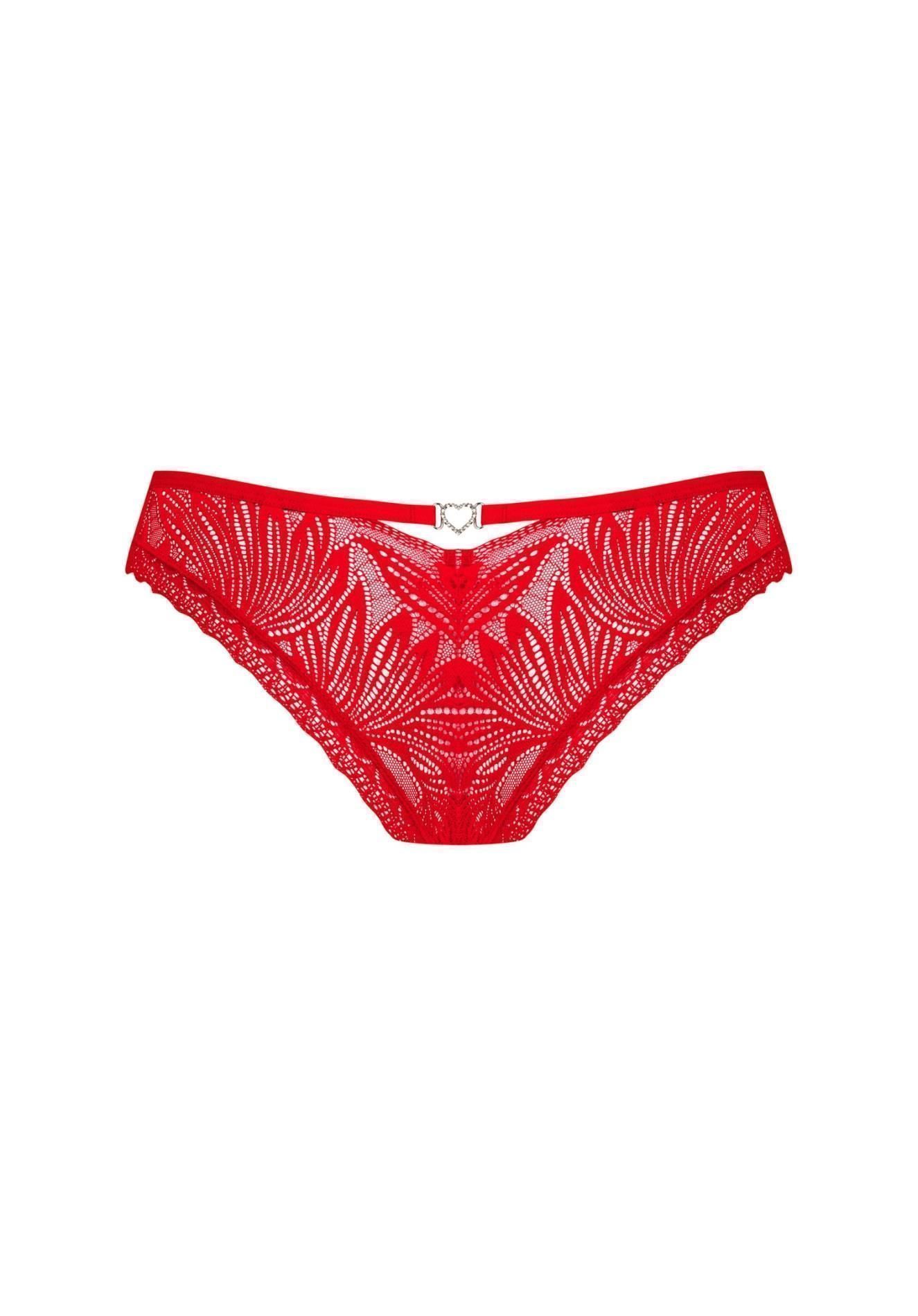 Трусики Obsessive Chilisa, XL/2XL (красный)