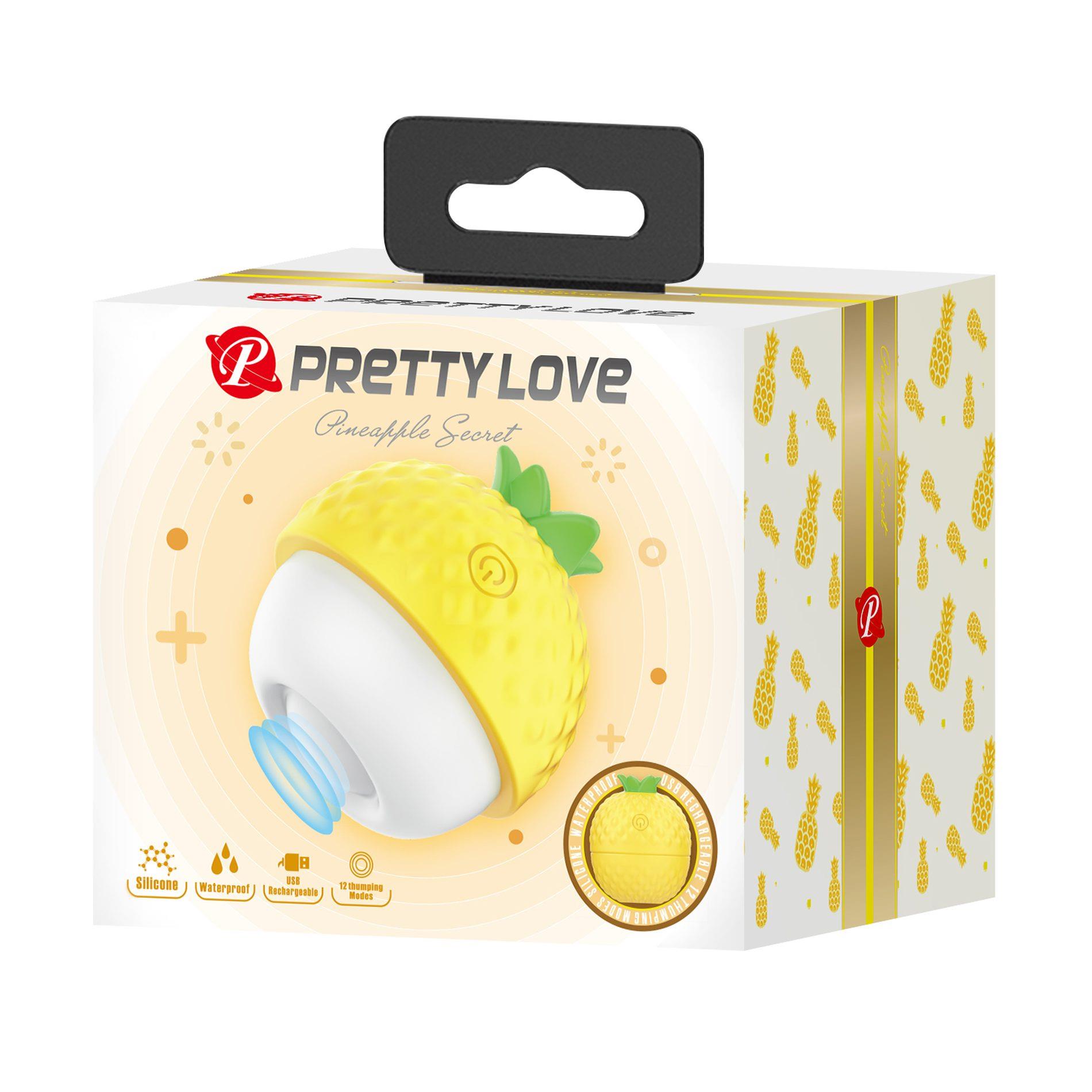 Stymulator łechtaczki Pretty Love Pineapple Secret (żółty)