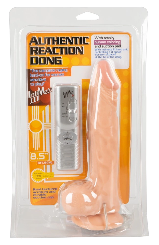 NMC Authentic Reaction - Realistyczny wibrator, W kolorze cielistym, 22 cm