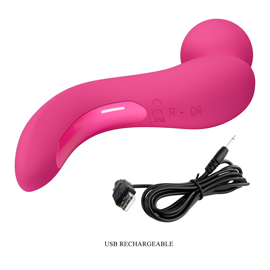 Вибромассажер Pretty Love Lois, 14.2 см (розовый)
