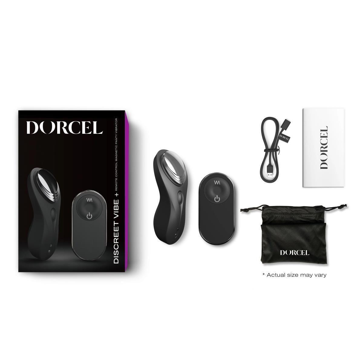 Вибратор в трусики Dorcel Discreet Vibe+, 9,3 см (черный)