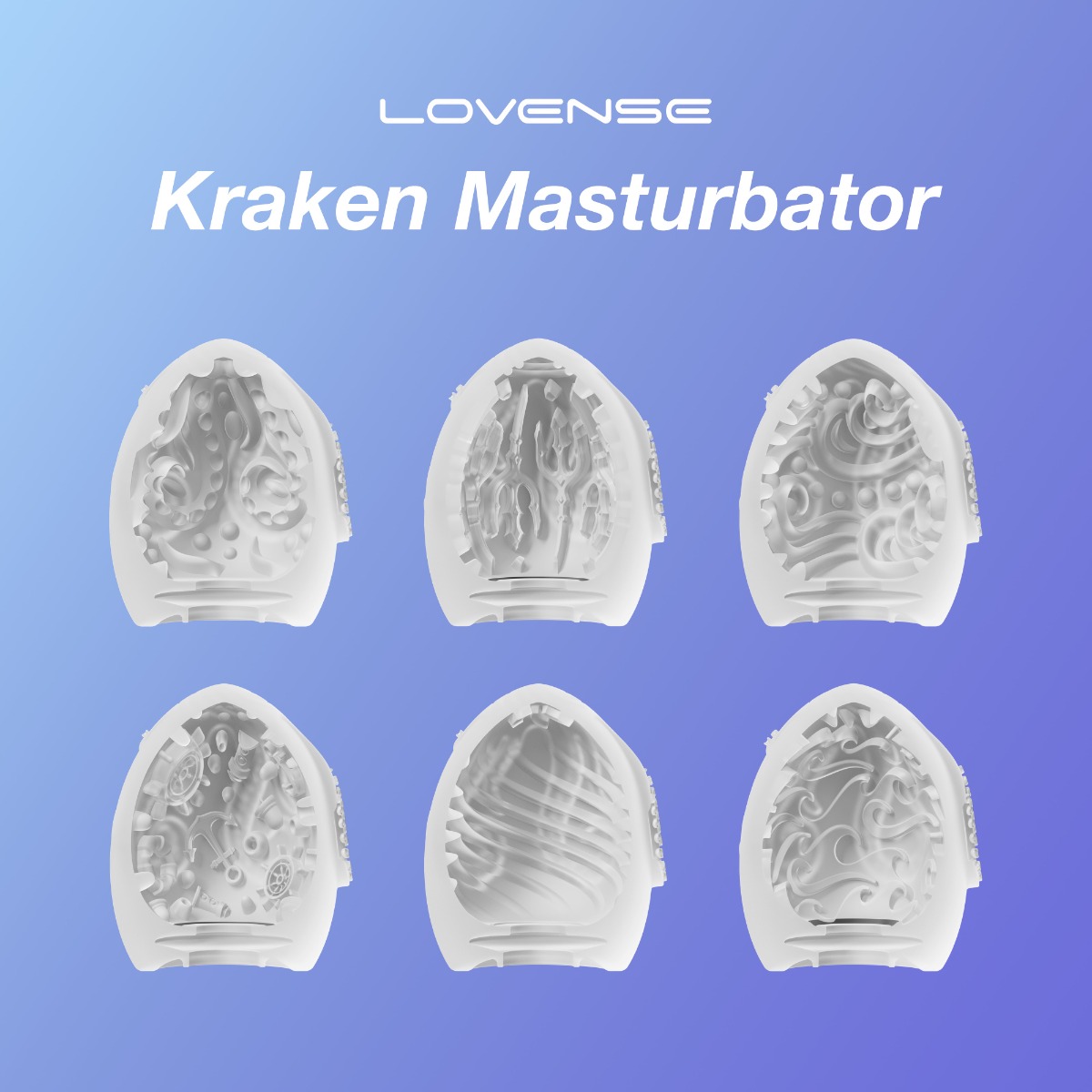 Мастурбатор яйцо Lovense Kraken (белый)
