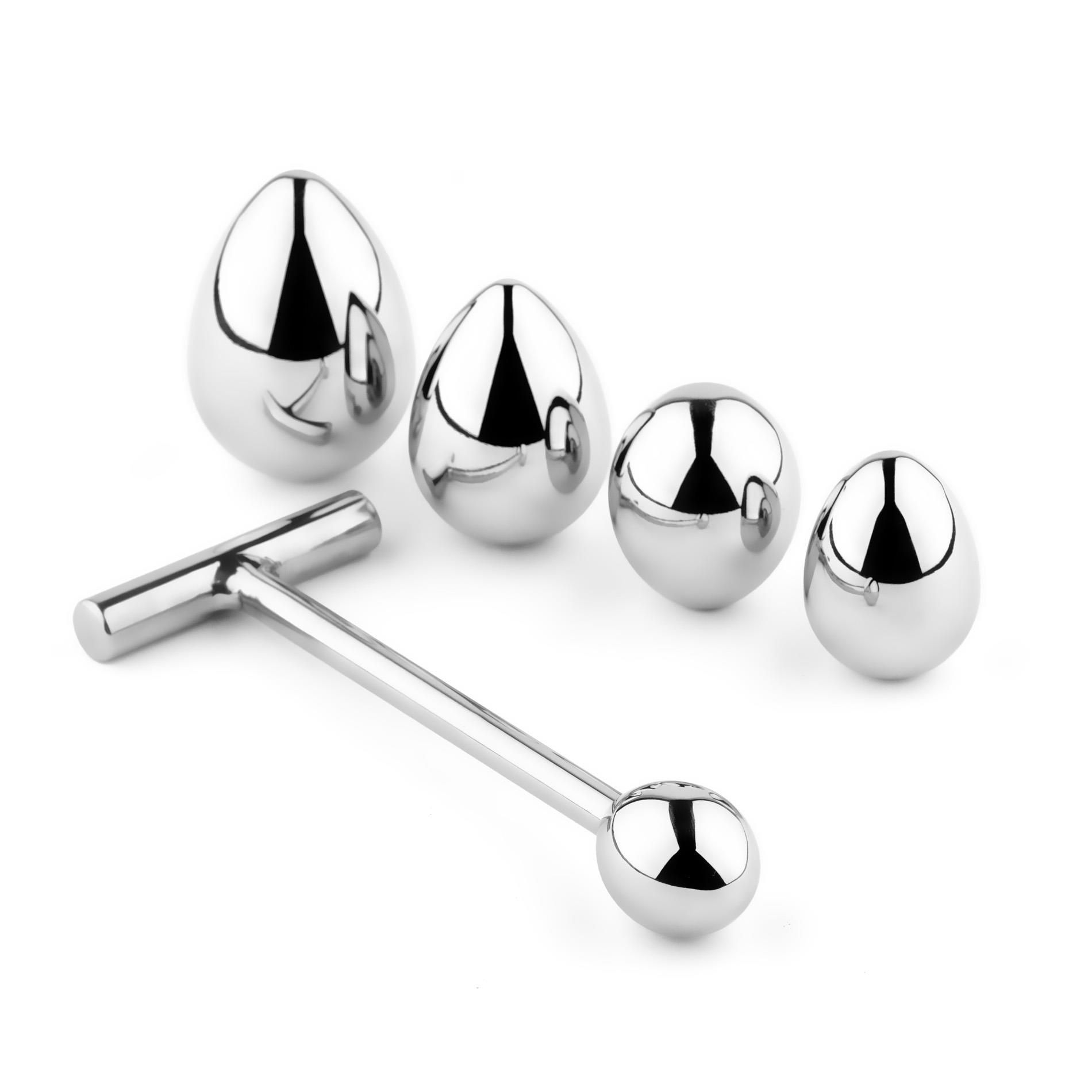 Анальная пробка B - Series HeavyFun Jewellery № 3, 16.5 см (серебристый)