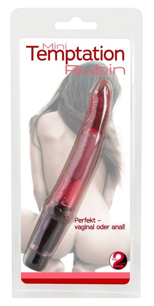 Вибратор Temptation Rubin, 16 см (красный)
