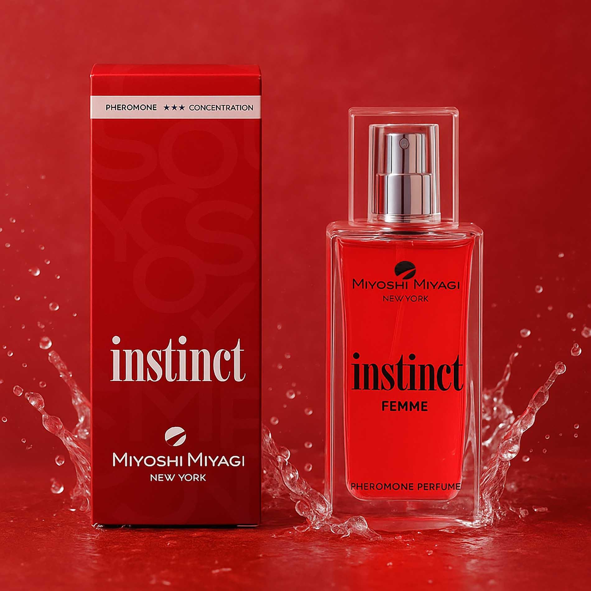 Perfumy z feromonami dla kobiet Miyoshi Miyagi Instinct Femme, 50 ml