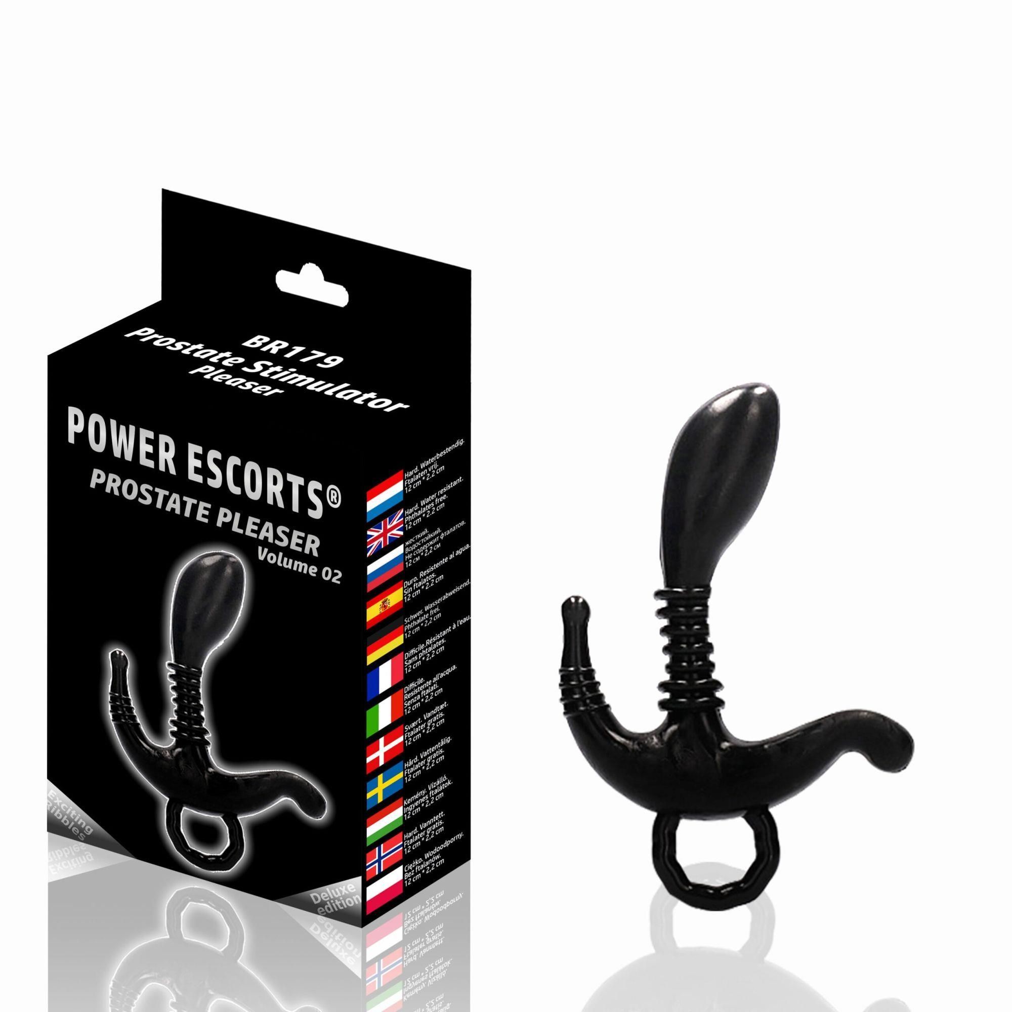 Стимулятор простати Power Escorts Prostate Pleaser, 12.5 см (чорний)