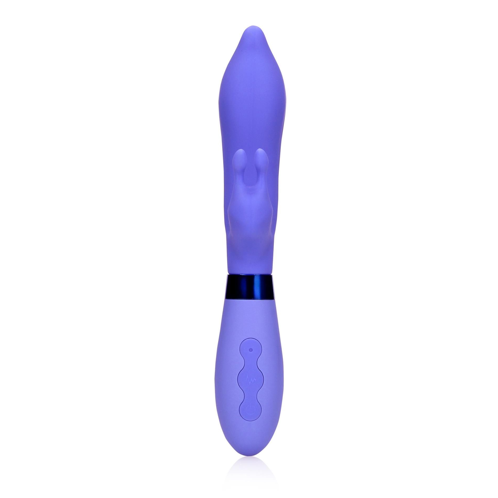 Вибратор-кролик Loveline Pointed, 22 см (фиолетовый)