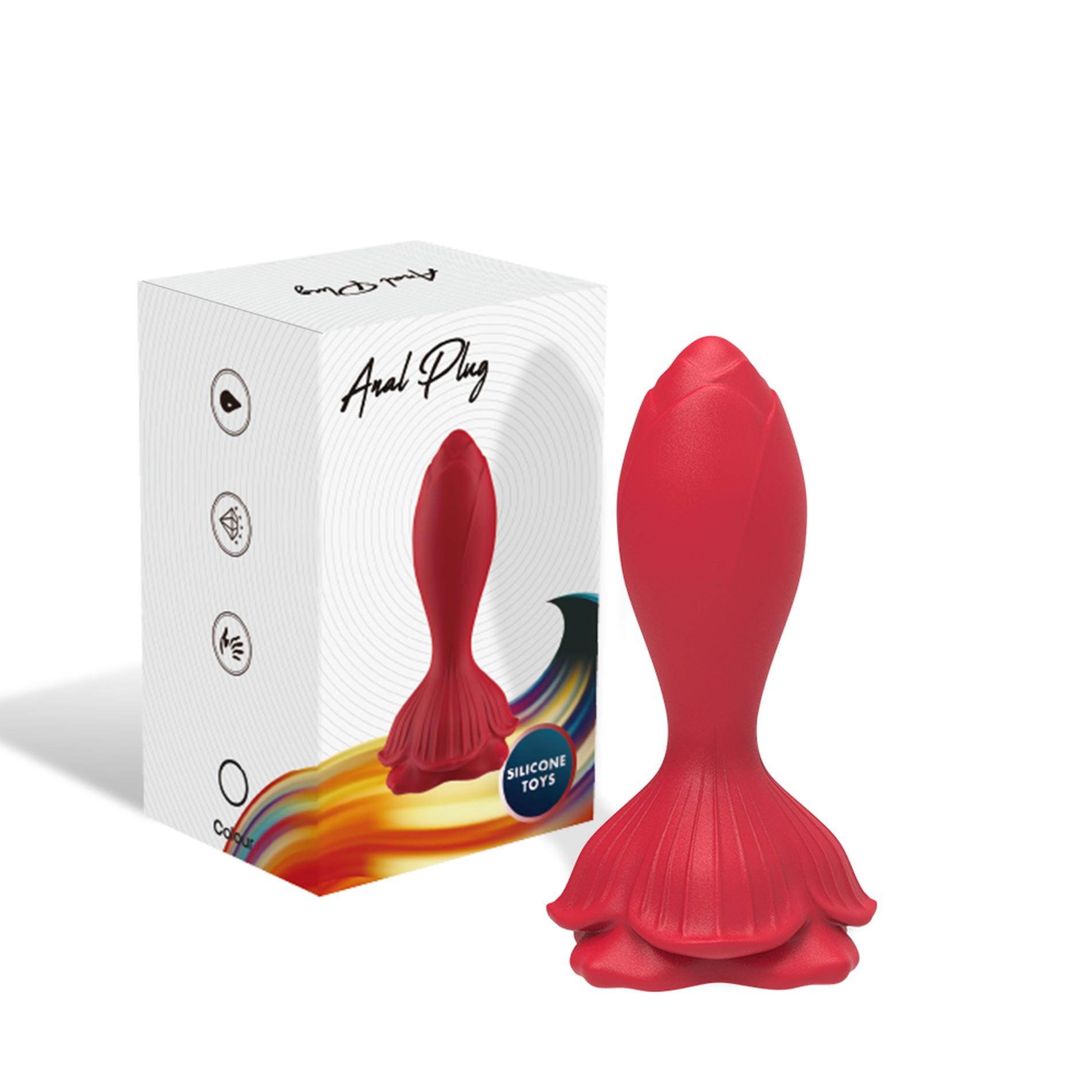 Анальна пробка B - Series Joy Rosenberg Red, 9.8 см (червоний)