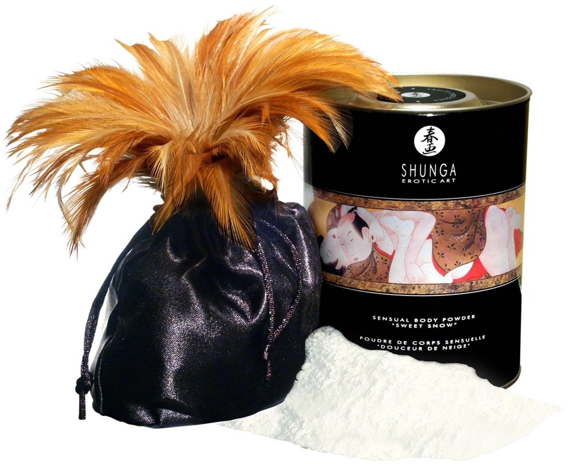 Пудра для тіла Shunga Sweet Snow полуниця з шампанським, 225 г
