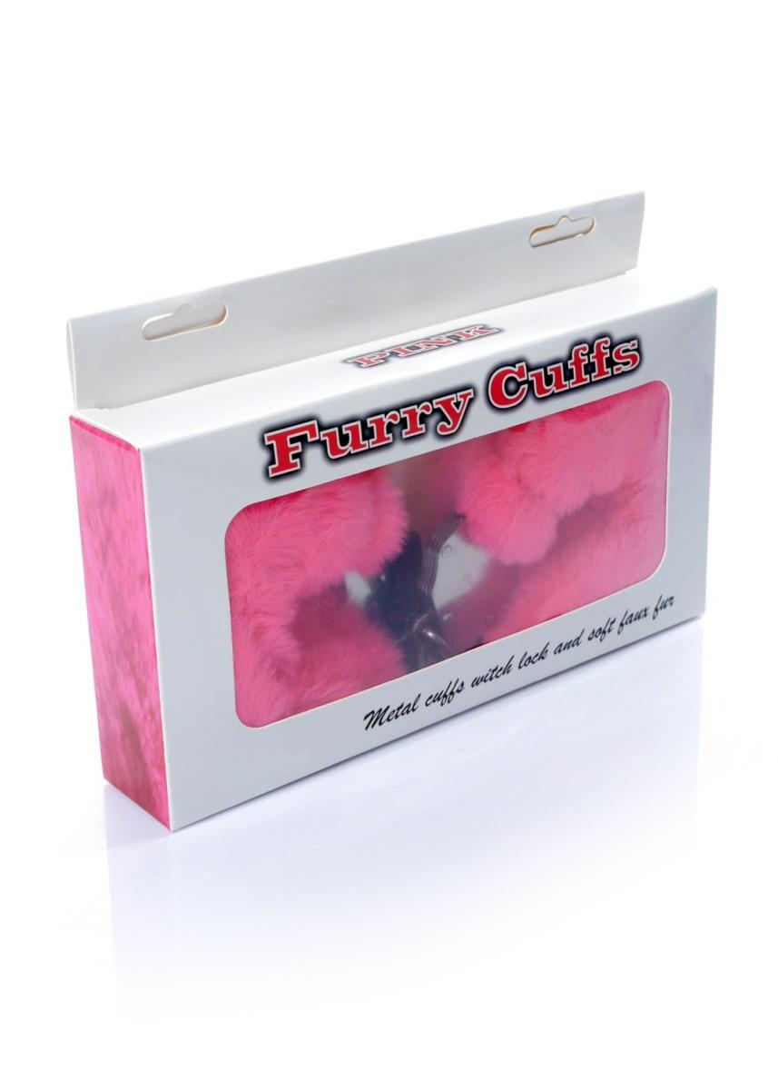 Наручники Fetish B - Series Furry Cuffs (розовый)