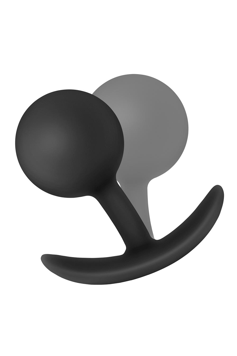 Korek analny Anal Adventures Platinum Plug, 8,9 cm (czarny)