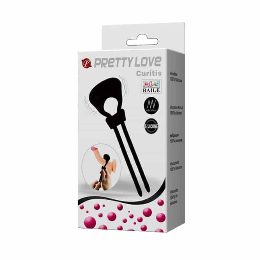 Эрекционное кольцо Pretty Love Curitis, 13,5 см (черный)