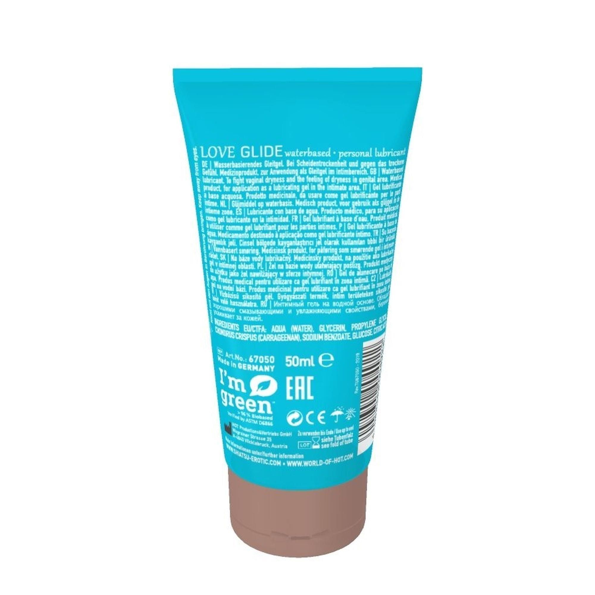 Лубрикант на водной основе Shiatsu Body Sensation Love Glide, 50 мл