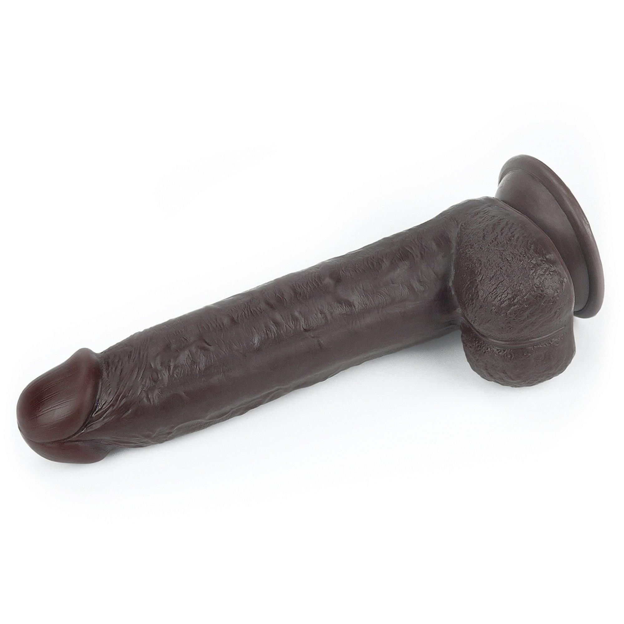 Фаллоимитатор LoveToy Sliding Skin, 24 см (коричневый)