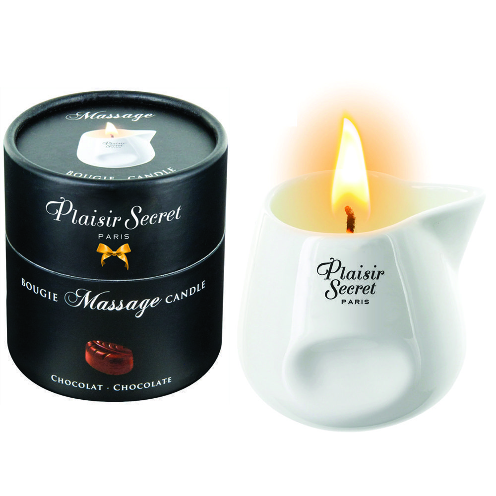 Массажная свеча Plaisir Secret шоколад, 80 мл