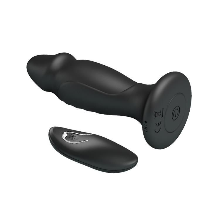 Анальна пробка Mr.Play Vibrating Anal Plug, 12.4 см (чорний)