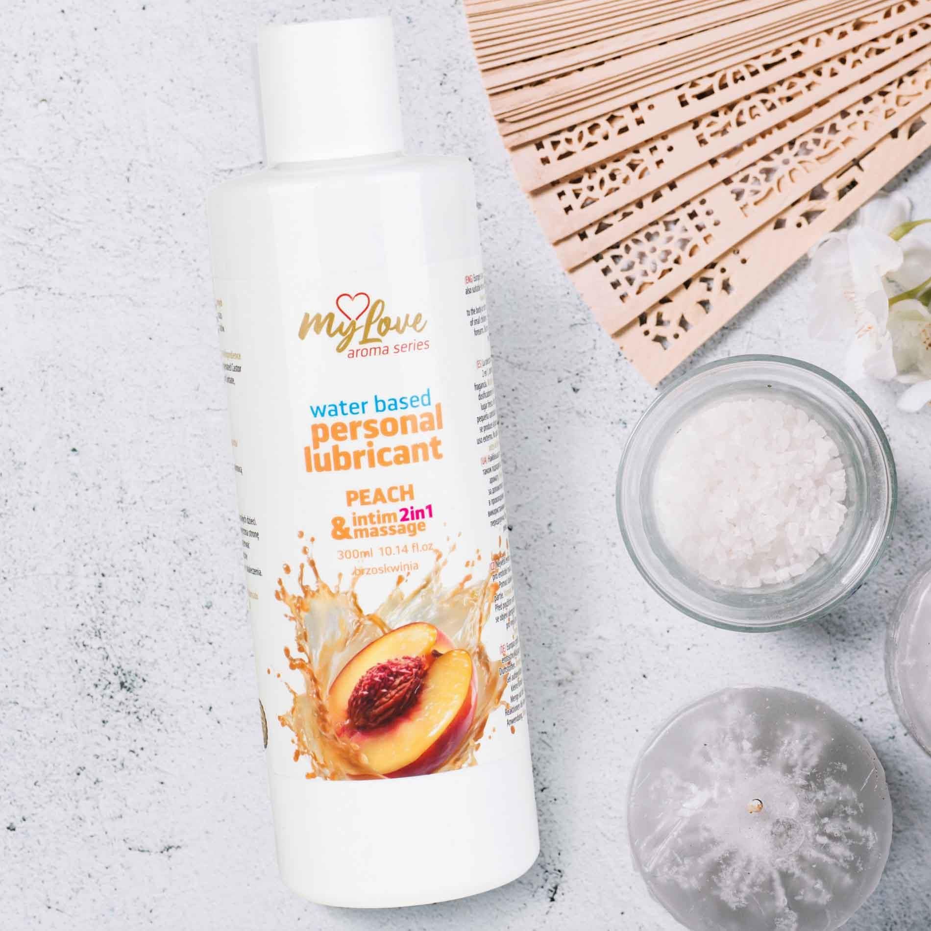Лубрикант MyLove Aroma Series Intim&Massage 2in1 Peach, 300 мл
