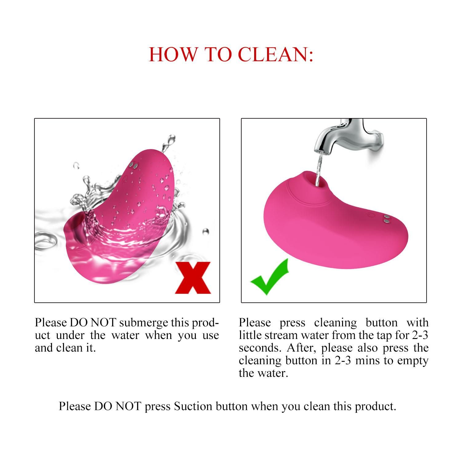 Bezdotykowy stymulator łechtaczki z wibracjami Pretty Love Arila (różowy)