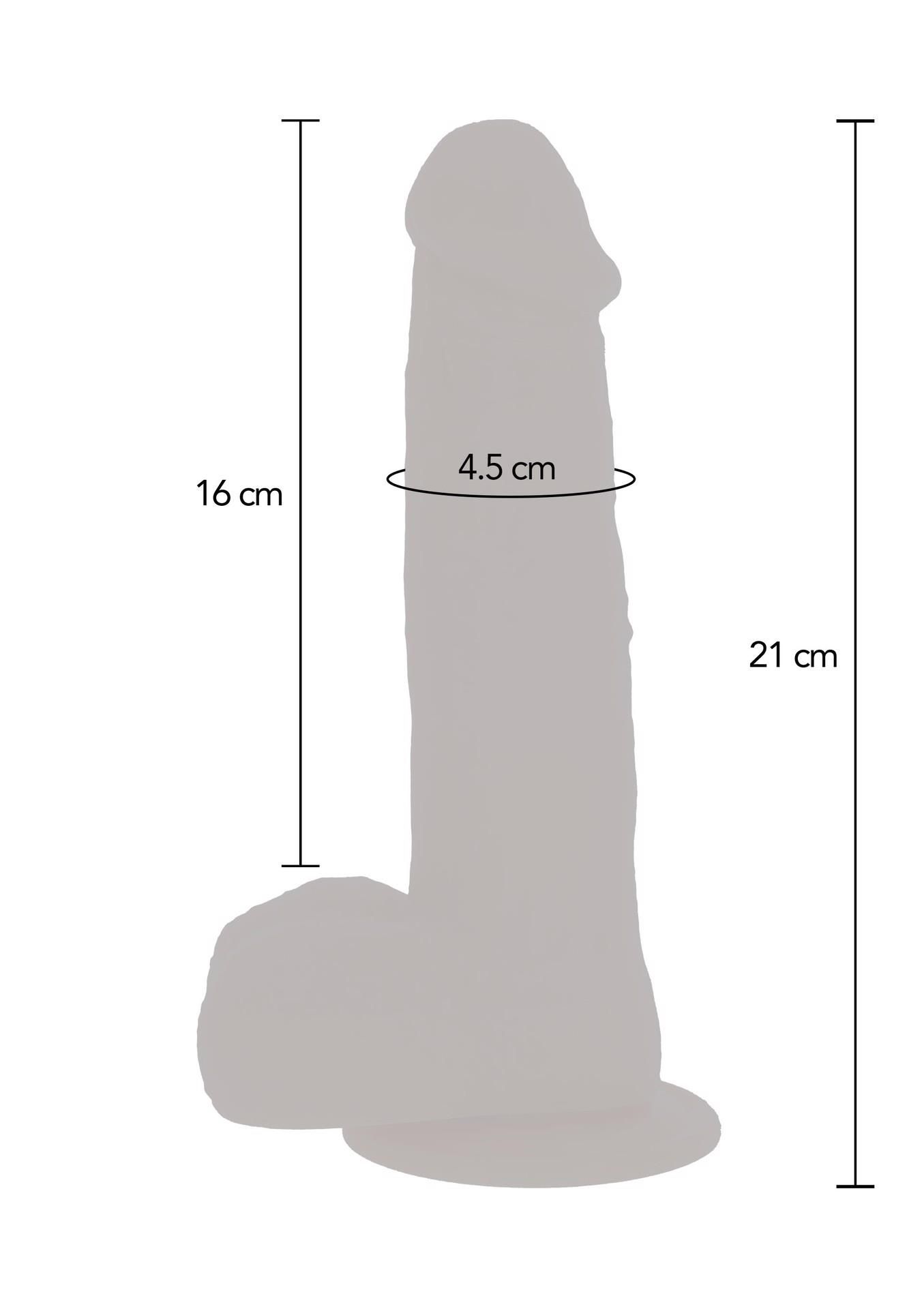 Вібратор Get Real Naked Rotating Beads & Vibrating Dildo 8.5, 16 см (тілесний)