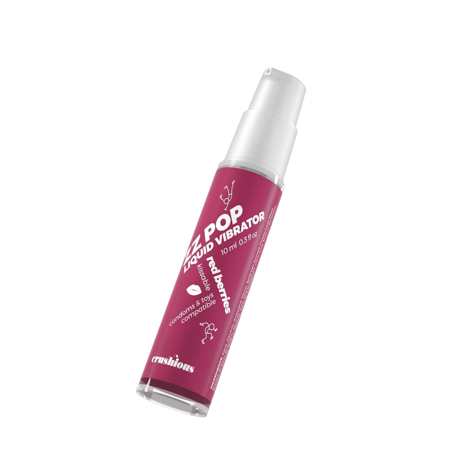 Жидкий вибратор Crushious Zz Pop Red Berries, 10 мл