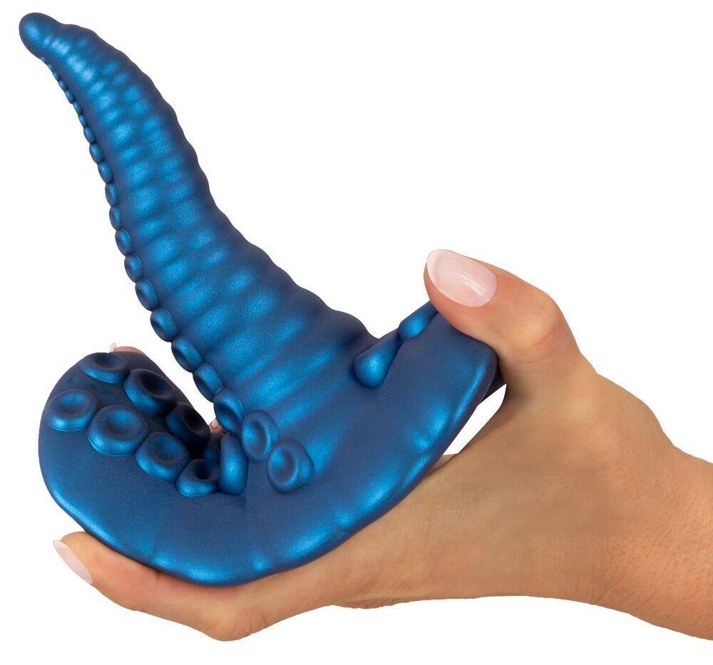 Вибратор Beasty Cocks Tentacl, 14.8 см (синий)