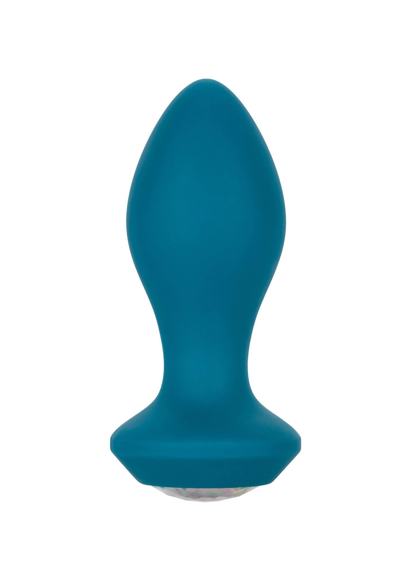 Korek analny Power Gem Vibrating Crystal Probe, 10,7 cm (niebieski)