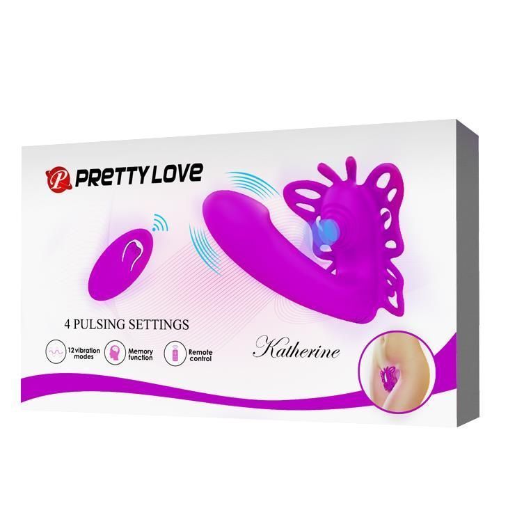 Вібратор Pretty Love Katherine, 10,9 см (фіолетовий)