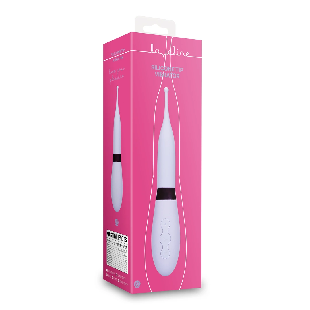 Wibrator Loveline Silicone Tip, 19.8 cm (liliowy)