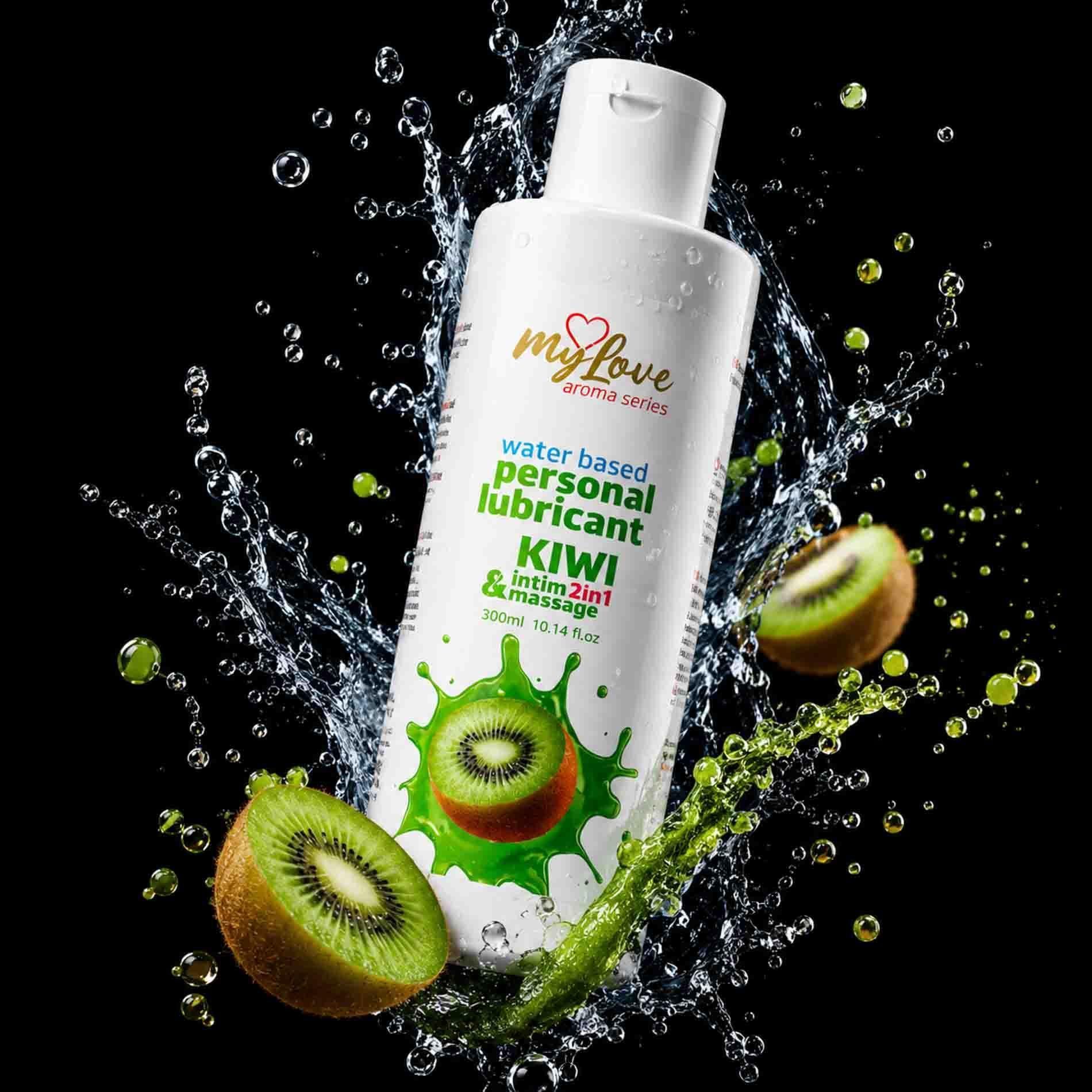 Лубрикант MyLove Aroma Series Intim&Massage 2in1 Kiwi, 300 мл