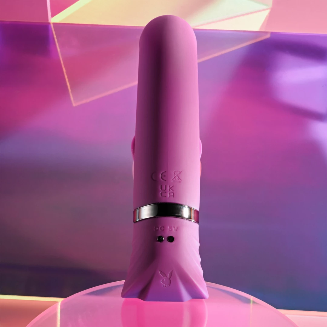 Вибратор Playboy Pleasure Tap That, 16.5 см (фиолетовый)