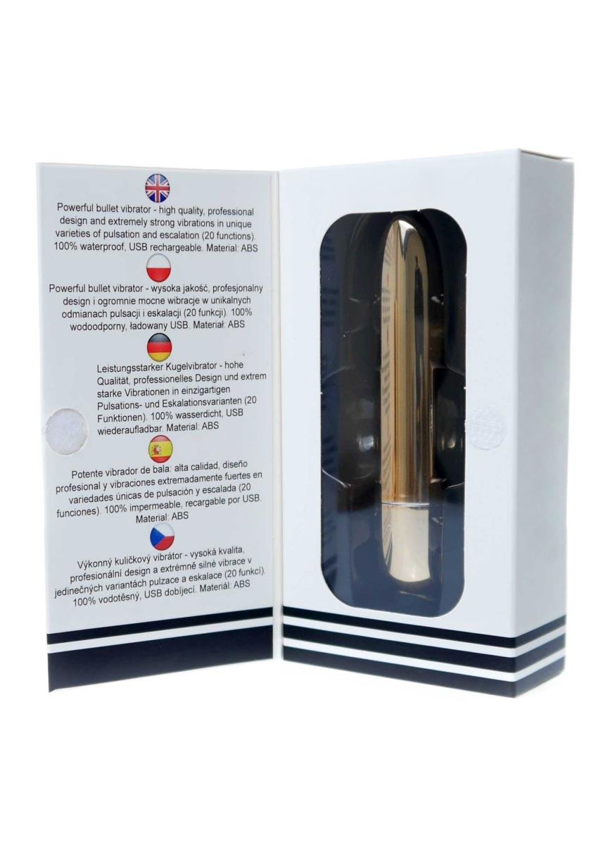 Мини-вибратор B - Series Magic Powerful Bullet, 10 см (золотой)