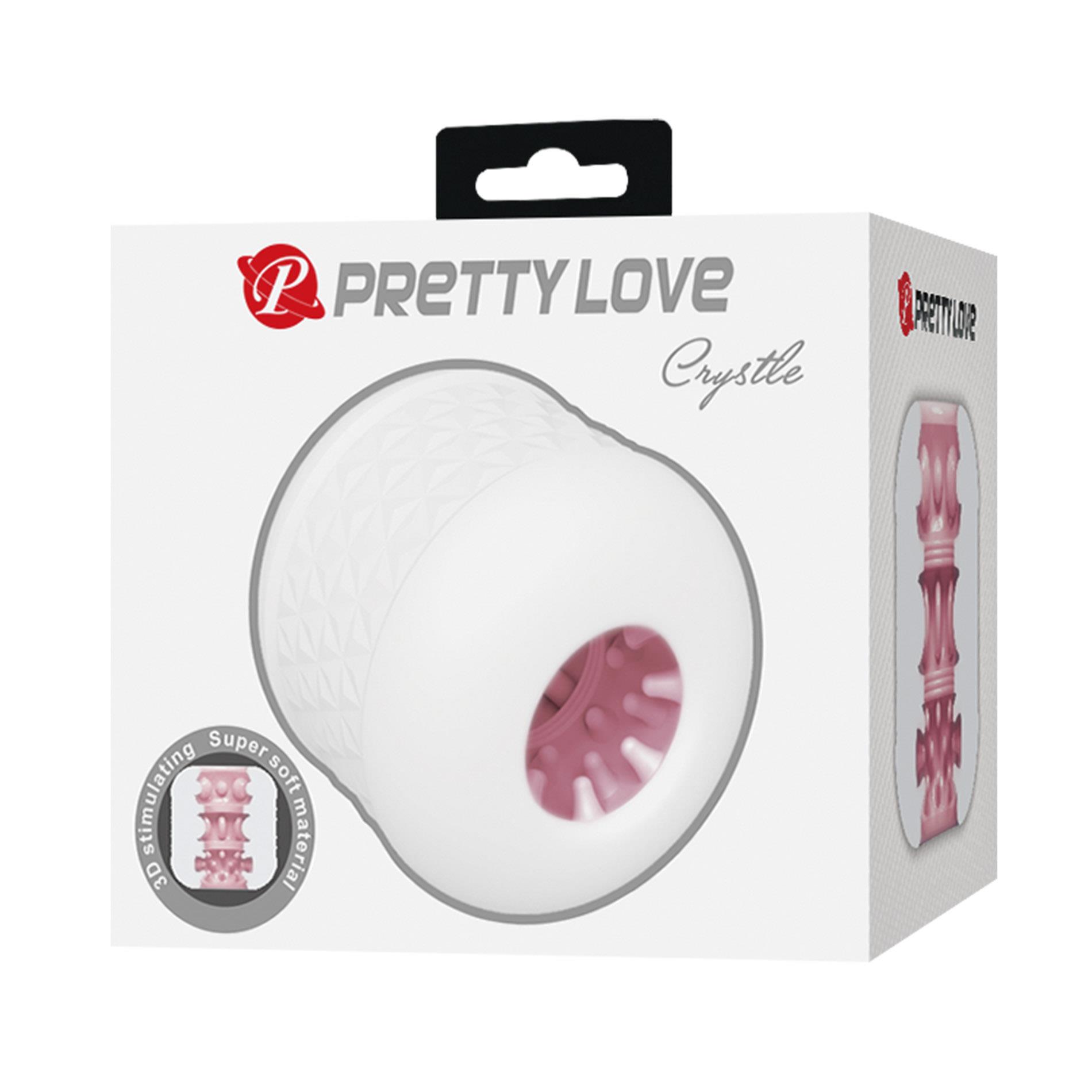 Мастурбатор Pretty Love Crystle (белый)