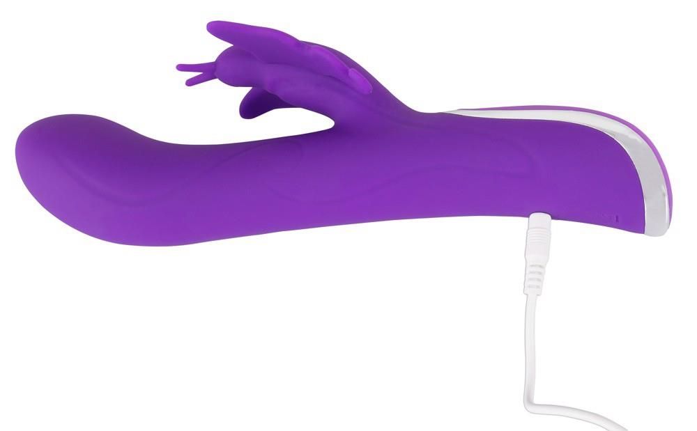 Вибратор-кролик Sweet Smile Rechargeable Rotating, 23 см (фиолетовый)