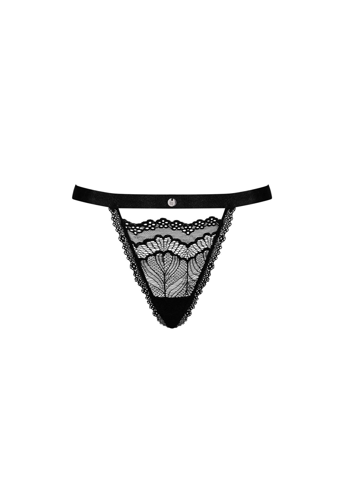 Трусики Obsessive Isabellia, L/XL (черный)