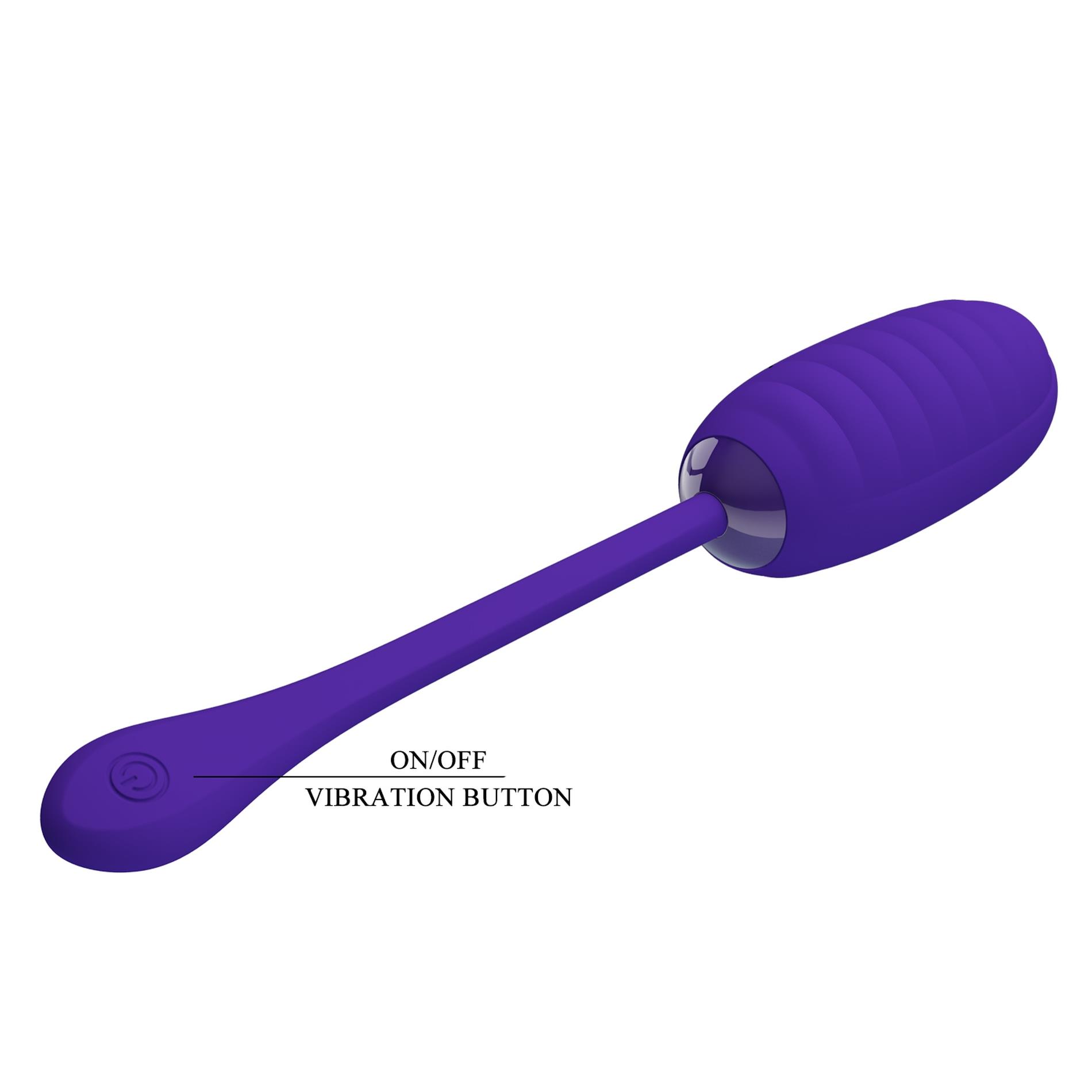 Виброяйцо Pretty Love Kirk Super Soft Silicone, 19.7 см (синий)