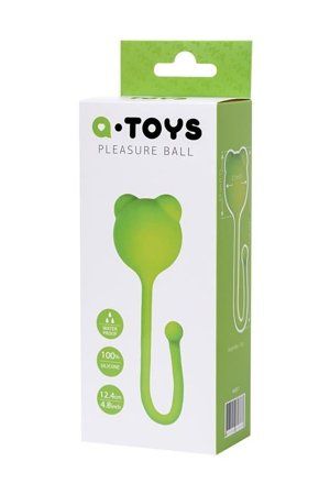 Вагинальные шарики A-Toys, 12,4 см (зеленый)