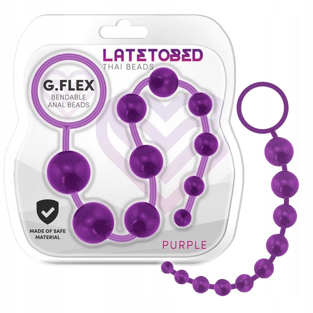 Анальний ланцюжок Latetobed G.Flex, 30 см (фіолетовий)